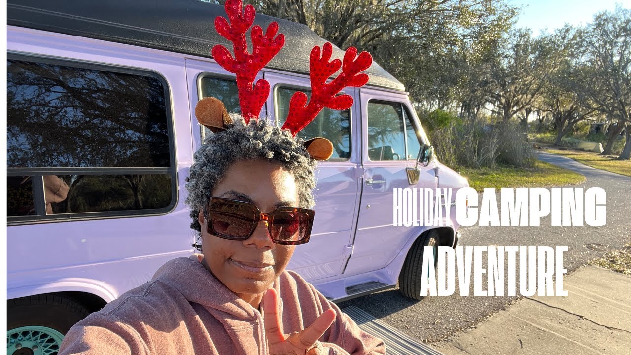 Van Life: Holiday Camping Adventure|| Vanmas|| Solo Female Van Life|| Florida Camping|| Camper Van