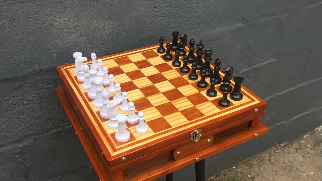 FABRICACIÓN DE UN TABLERO de  AJEDREZ ARTESANAL  // CHESS BOARD MAKING