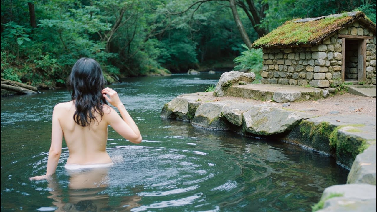 Beautiful CEO Stays Overnight In A Wild Wooden House, Avoids Rain, Showers And Cooks