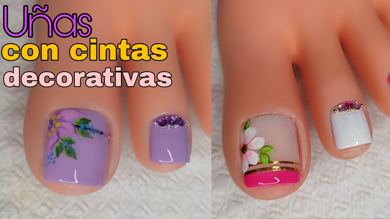 UÑAS decoradas con CINTAS DECORATIVAS #miarteentusuñas