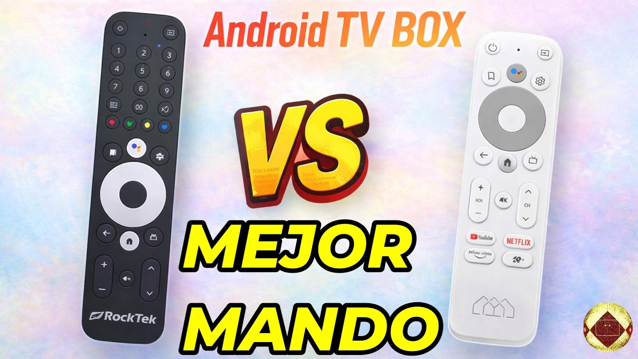 Comparativa Cuál es el mejor CONTROL REMOTO TV BOX Android TV Homatics Box R 4k Plus VS Rocktek G2