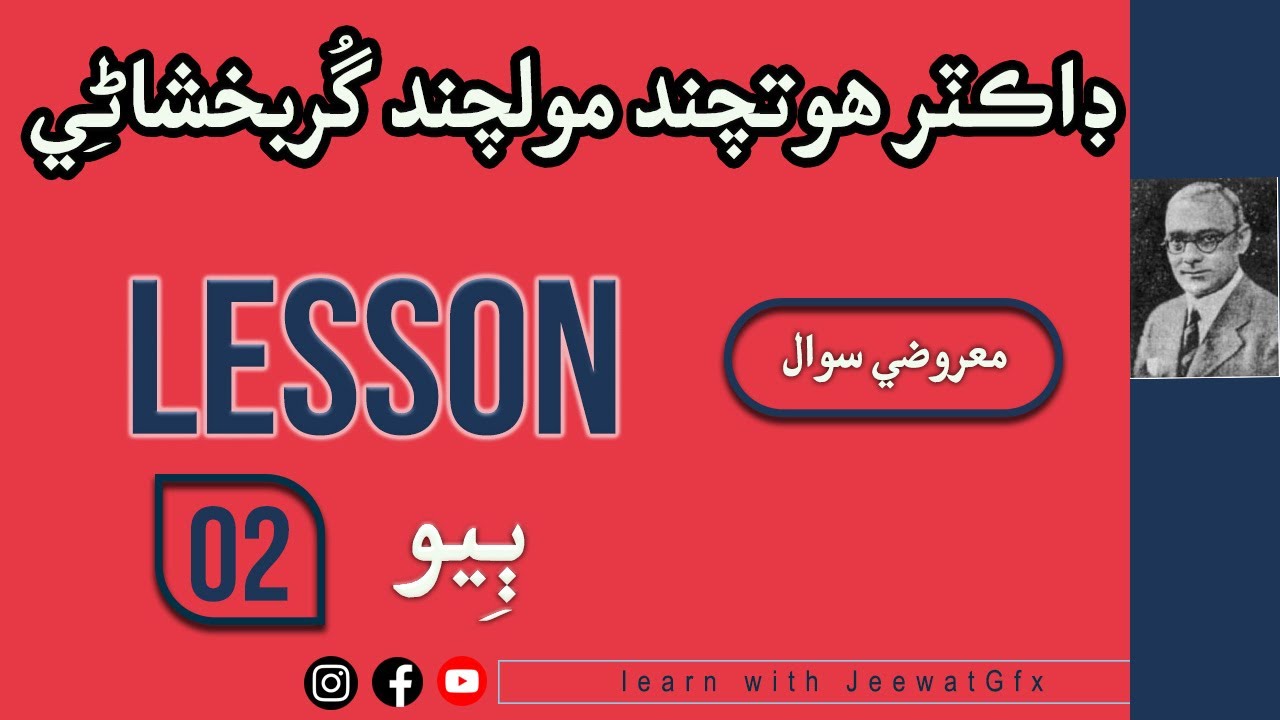 Sindhi Inter Class| Lesson 02| Dr Hotchand Molchand|Mcqs|Sindhi Lazmi|Sindhi 12th Class new Syllabus