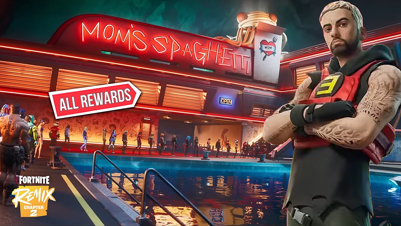 *FULL* Eminem &ldquo;Spaghetti Grotto&rdquo; Location Raid & Vault Rewards | Fortnite Chapter 2