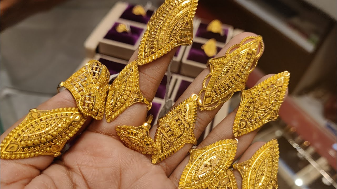 কিস্তিতে সোনার নৌকা ফিঙ্গার রিং দাম ও কালেকশন /gold finger ring jewellery