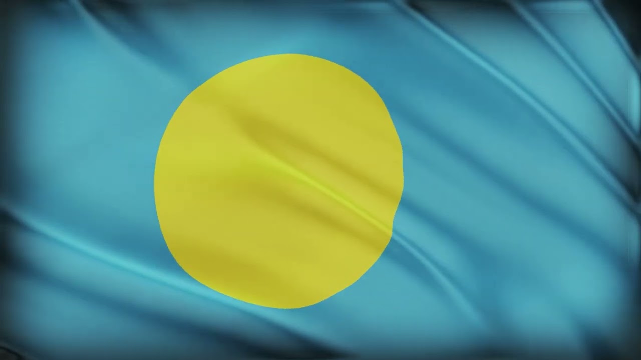 Palau Flag Waving | Palau Flag Background Video