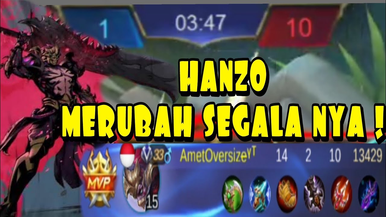 KETIKA TEAM DI BANTAI ABIS-ABISAN , HANZO AmetOversize MERUBAH KEADAAN !!! MOBILE LEGENDS INDONESIA