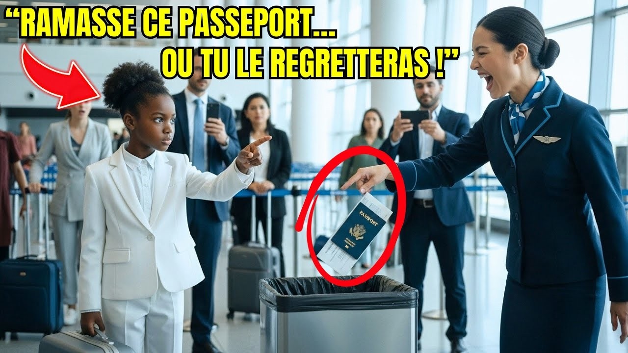 L’Agent De Porte Jette Le Passeport D’Une Fille Noire — Ce Qu’Elle Fait Ensuite Choc La Compagnie