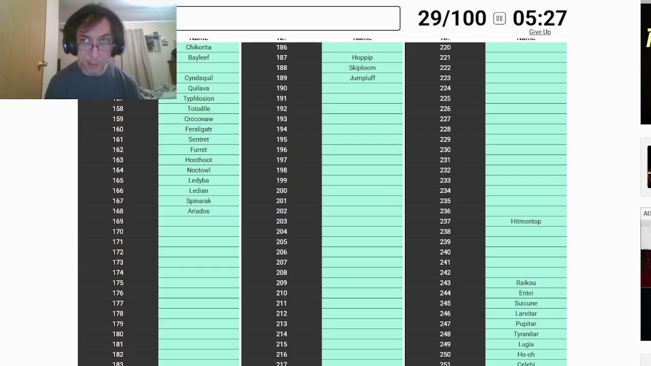 Gotta name'em all Johto edition