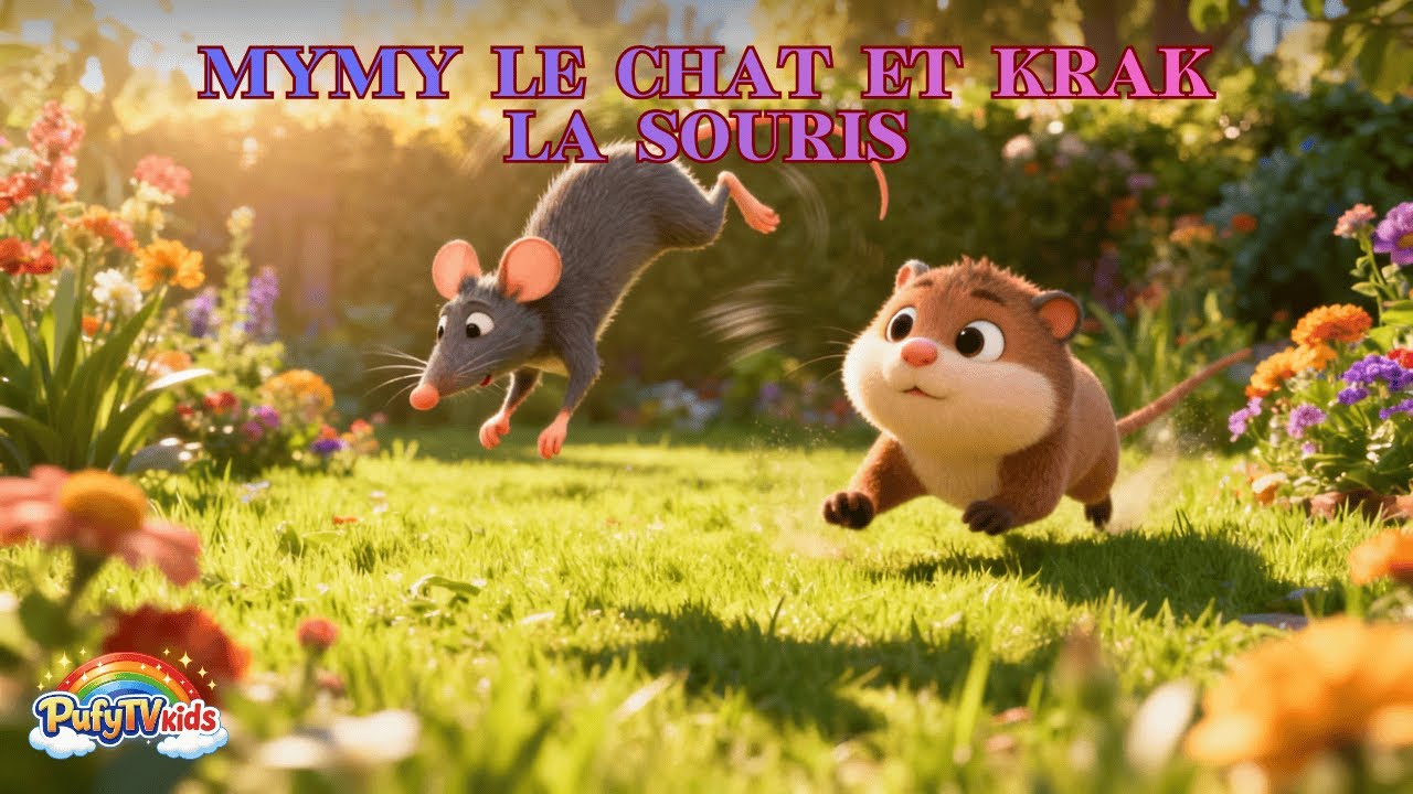 🎶 Mymy le Chat et Krak la Souris 🐱🐭 |Chanson Animé 🎶 | Dessin Animé Drôle | PufyTVkids #anime