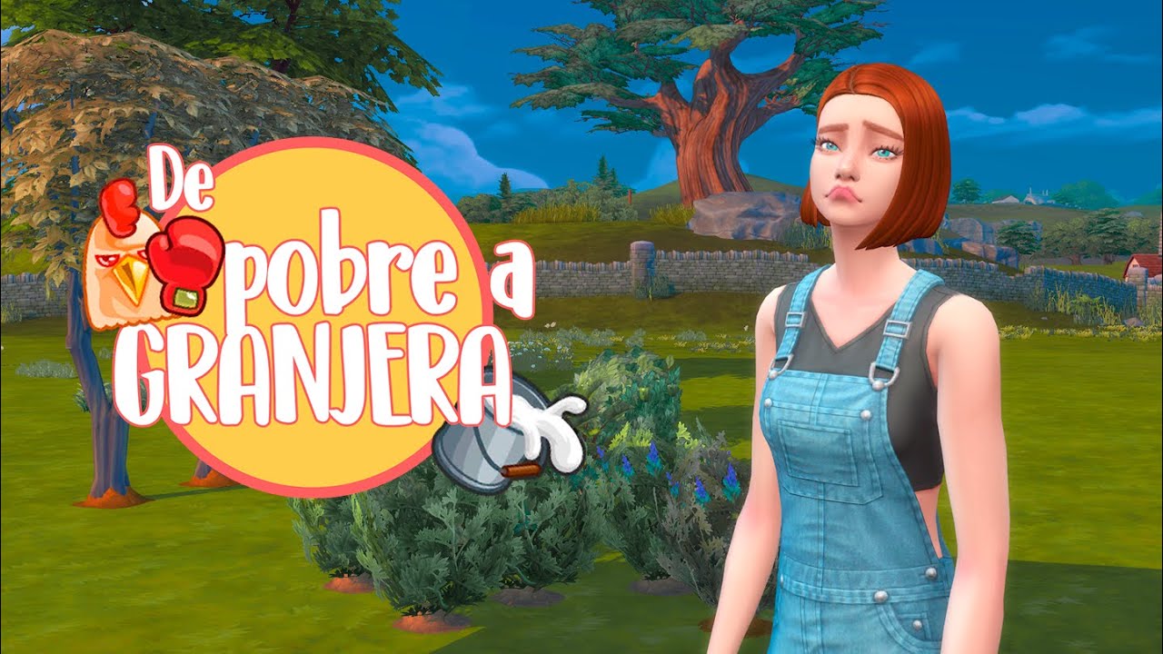 Primer día DE POBRE A GRANJERA!! 🐮 #1 🌻 LOS SIMS 4 miriamslowly