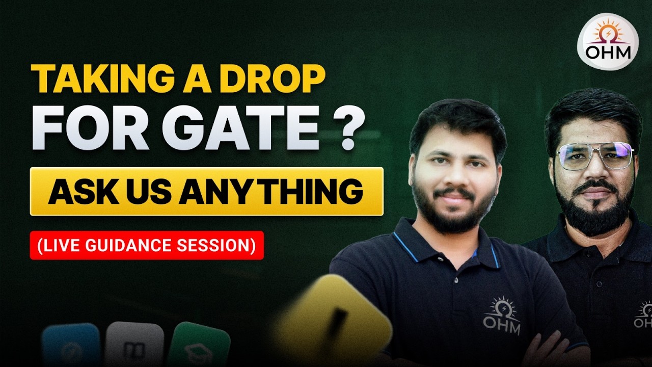 Taking a Drop for GATE 2027? Honest LIVE Discussion | Ask Us Anything