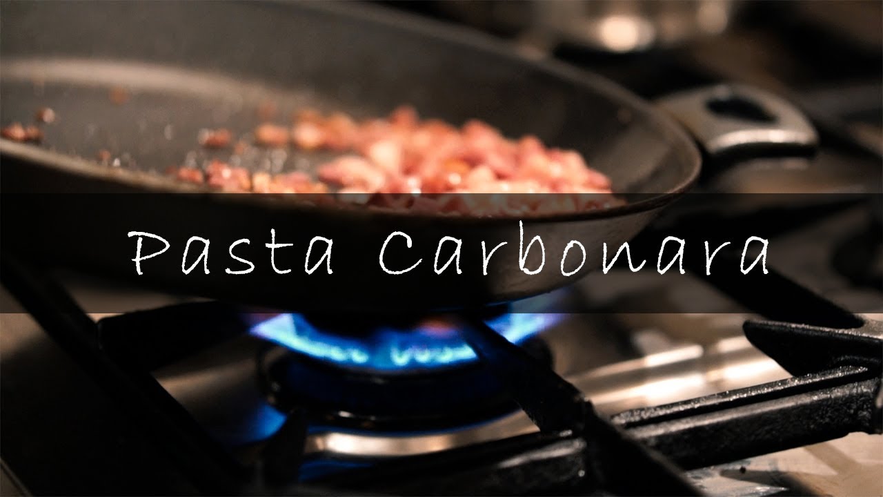 Pasta Carbonara Sony a6500 Sigma 56mm f1.4 B-Roll