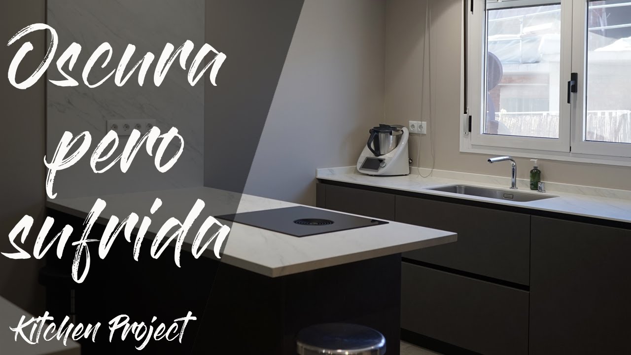 Cocina en Cemento Gris Grafito / Antracita