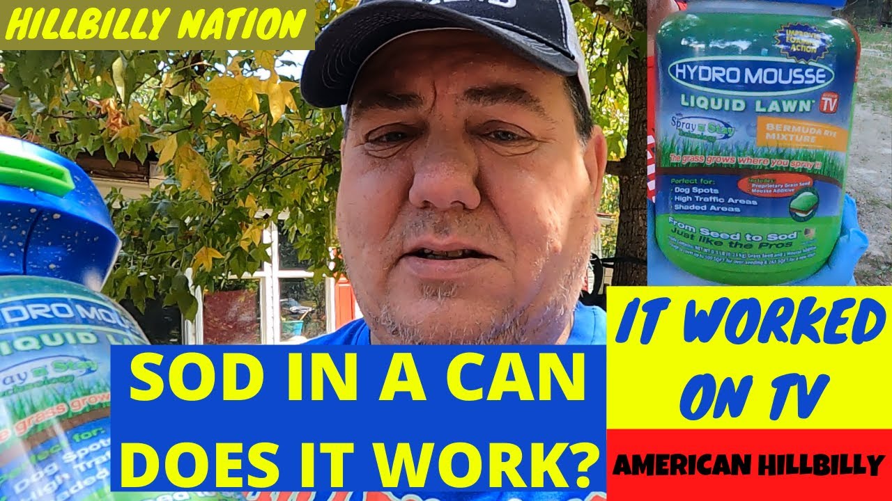 Sod in a can? Hydro Mousse Liquid Lawn as seen on TV, will it work around the Hillbilly Pool?