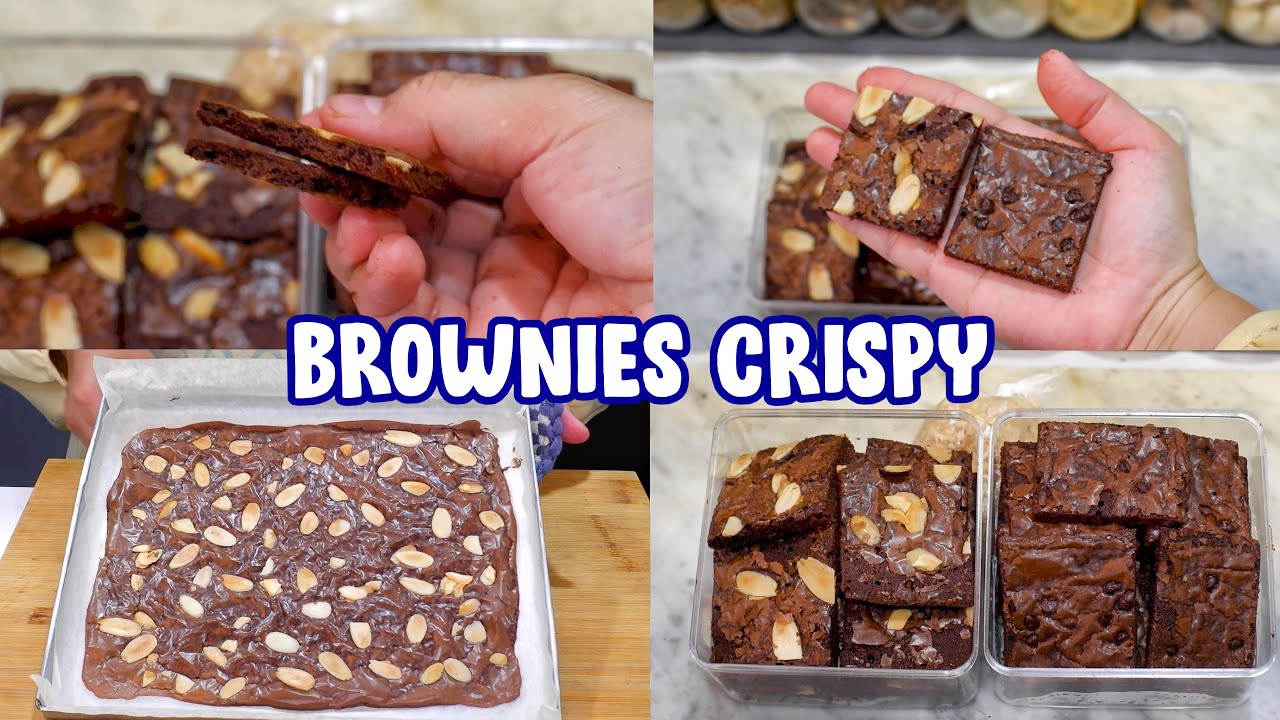 IDE KUE LEBARAN ‼️INI RAHASIA BROWNIES CRISPY YANG RENYANG BANGET 