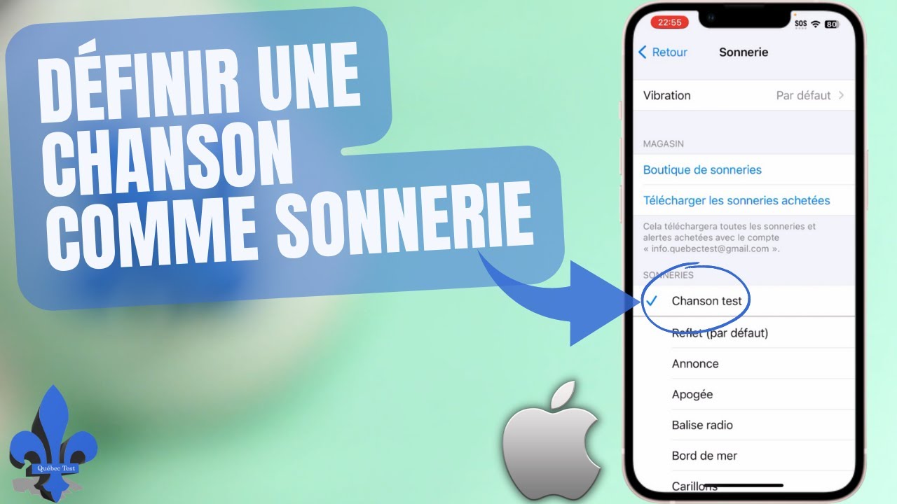 iPhone : une CHANSON comme SONNERIE - Gratuit et sans ordinateur