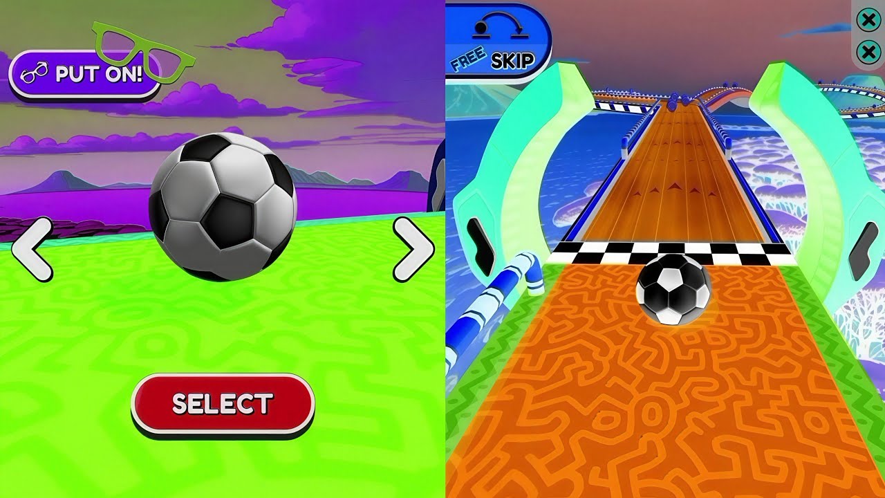 ⚽⚽📍Going Balls, SpeedRun Vs Reverse Video Gameplay Part 320