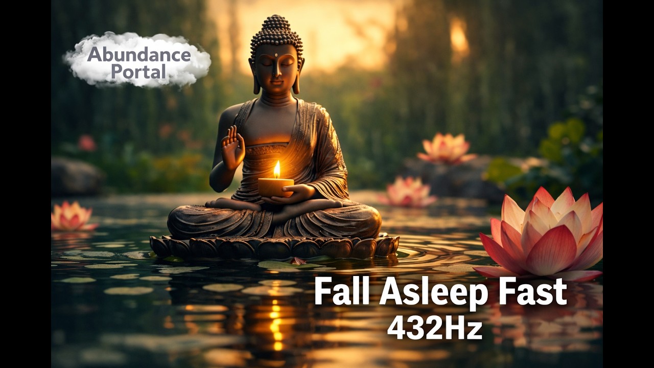 9 Hour Deep Sleep Meditation | Fall Asleep Instantly | 432Hz Healing Sleep Frequency