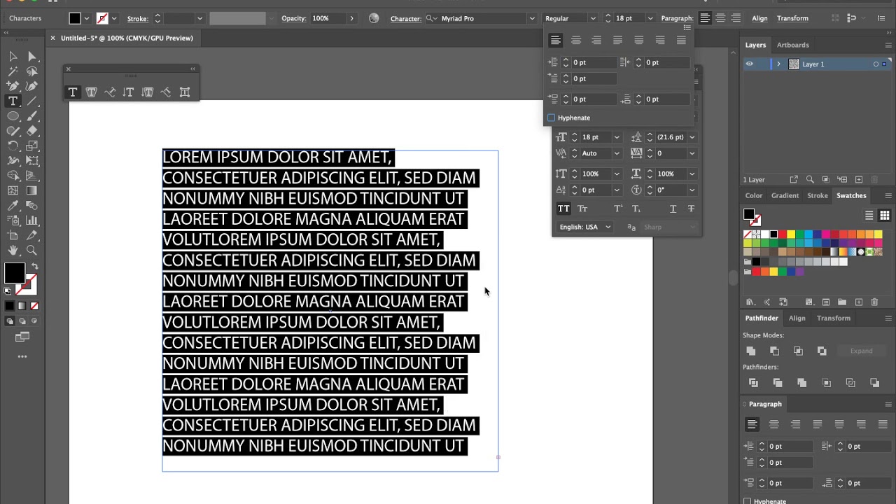 Using the Text Tools