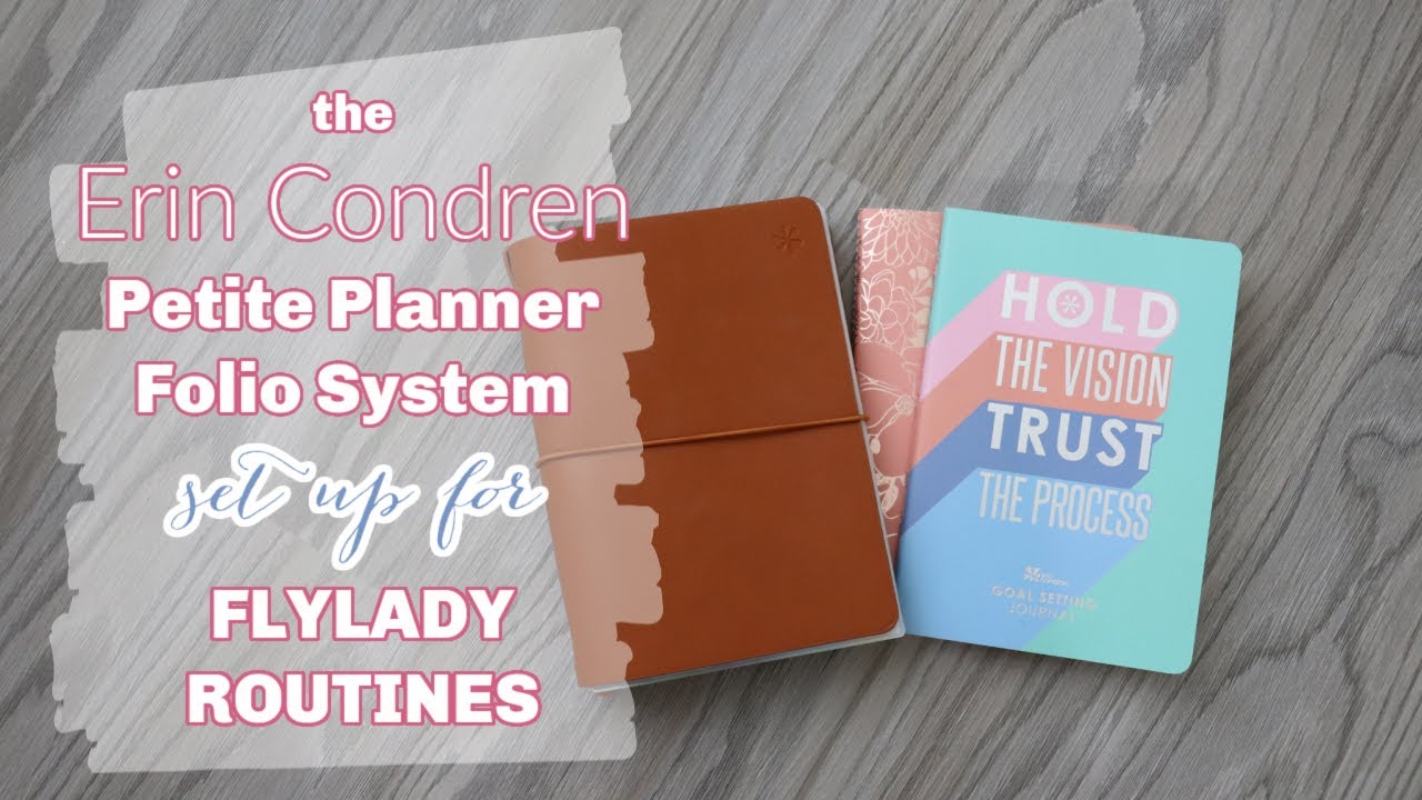 Erin Condren Petite Planner Folio System Set Up for Flylady Routines