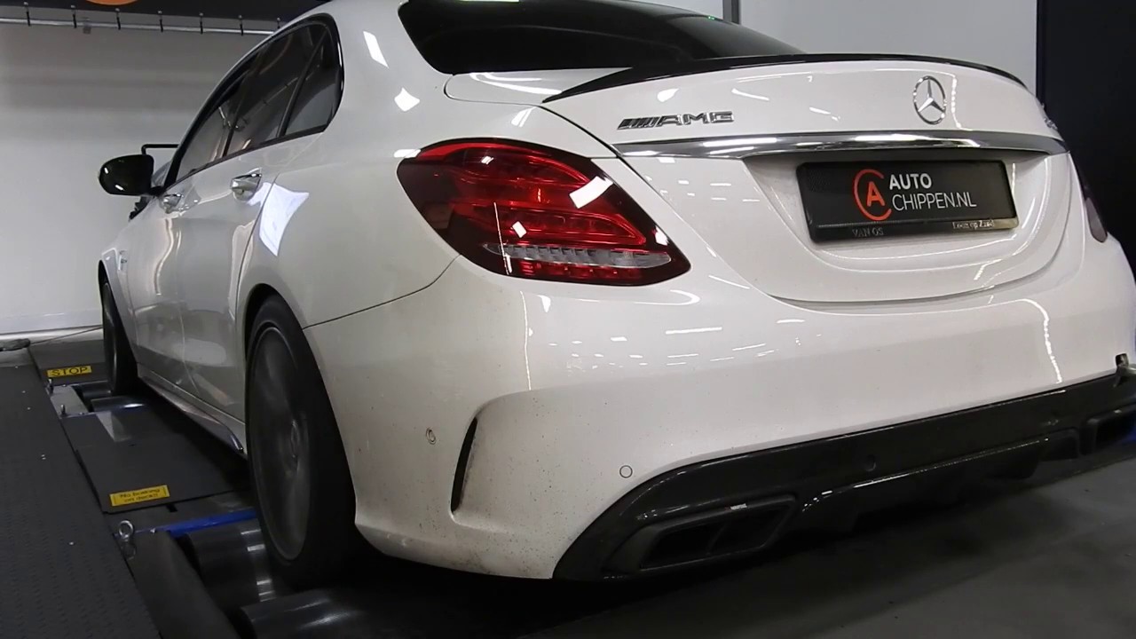 Stage2 Mercedes C63 AMG Akrapovic extreme sounds on dyno @ auto-chippen.nl / dtmobility Tilburg