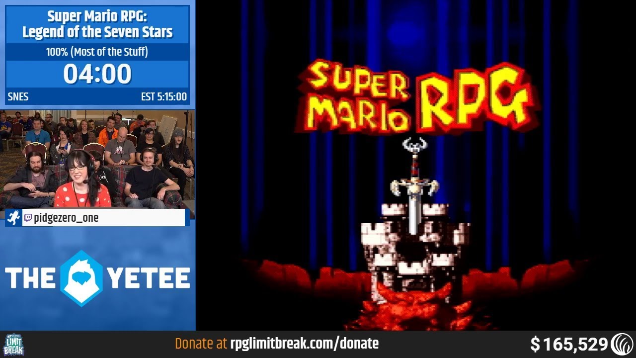 Super Mario RPG (100% - Most of the Stuff) by pidgezero_one (RPG Limit Break 2019 Part 53)