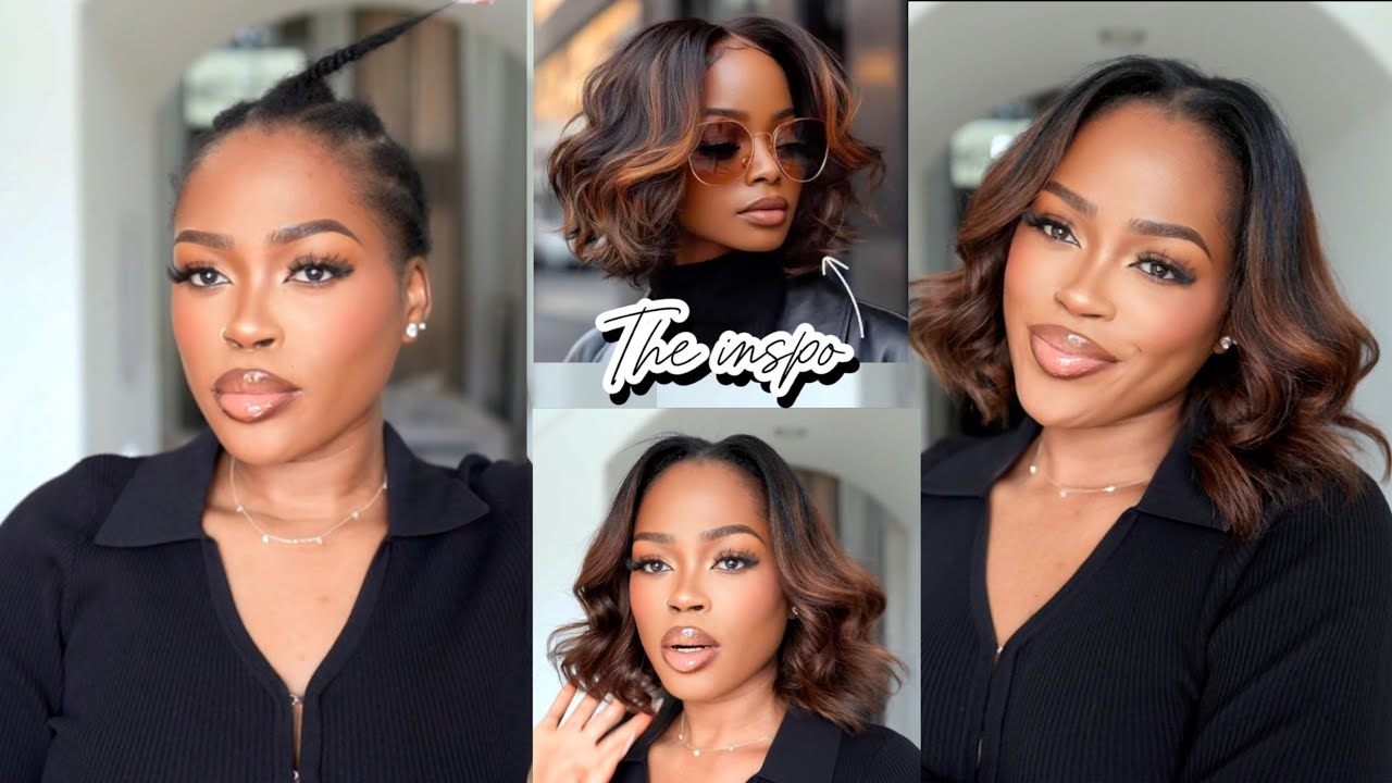 Easy DIY Quick Everyday Hairstyle | My Signature Highlights + 5 Min &ldquo;Sew in&rdquo; Wavy Bob | Betterlength