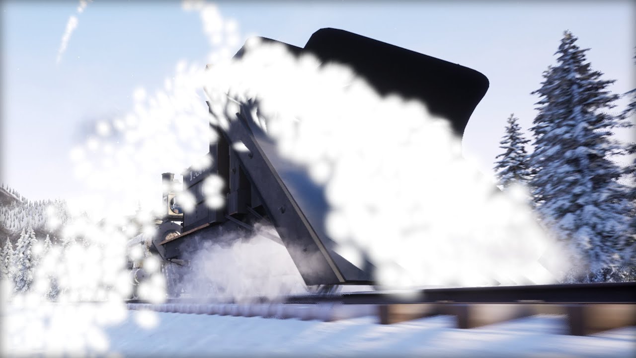 Testing the Snow Plow in the Railroads Online Winter Update!