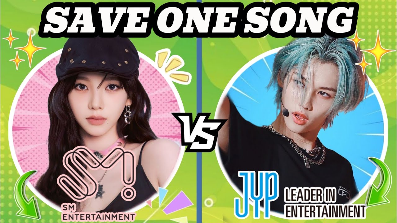 SM vs JYP 🩷💙 | SAVE ONE SONG🎙️| KPOP QUIZ GAMES | KPOP QUIZ 2025