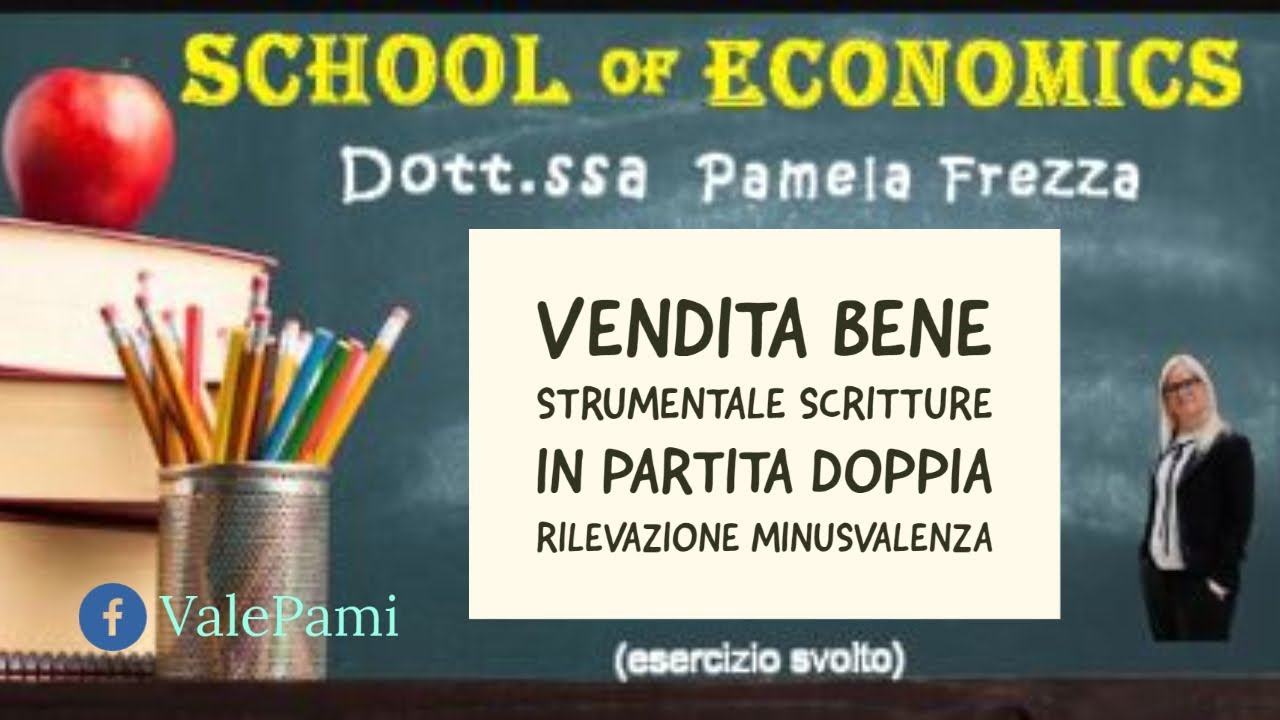 Vendita bene strumentale scritture in partita doppia rilevazione minusvalenza