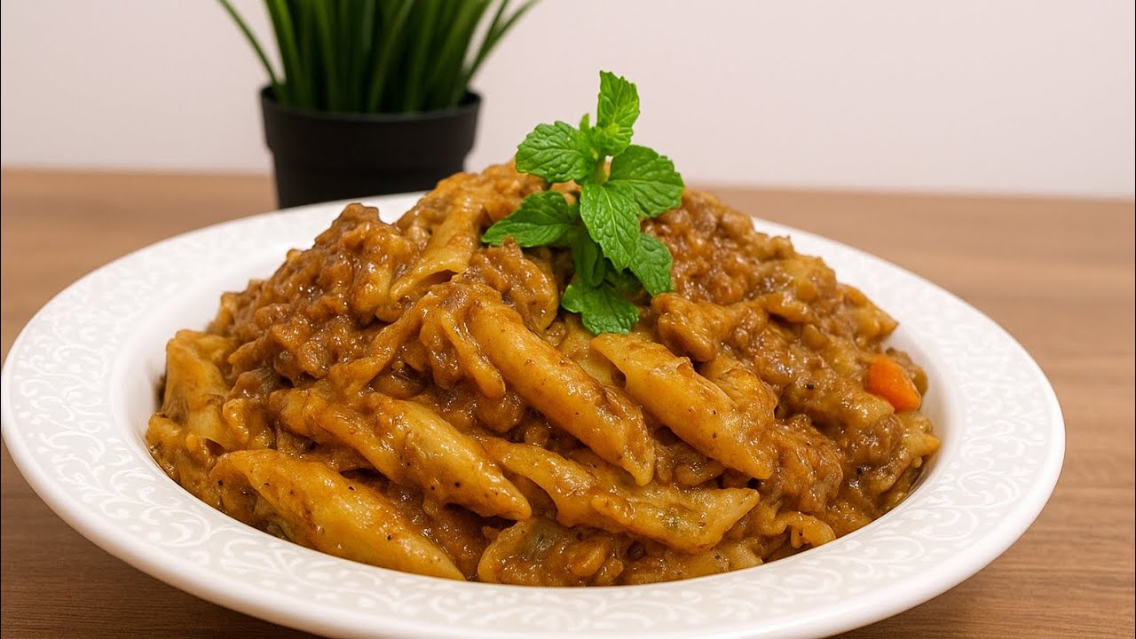 أسهل طريقة لعمل مكرونة باللحمة المفرومة خطوة بخطوة 🍝😍