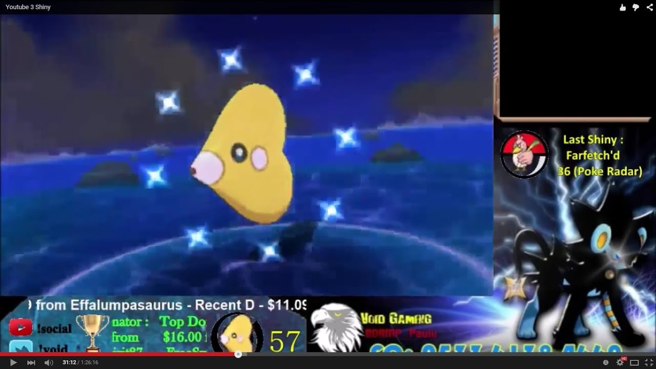 Live Shiny Luvdisc In Pokemon ORAS After 57 Encounters via Chain Fishing