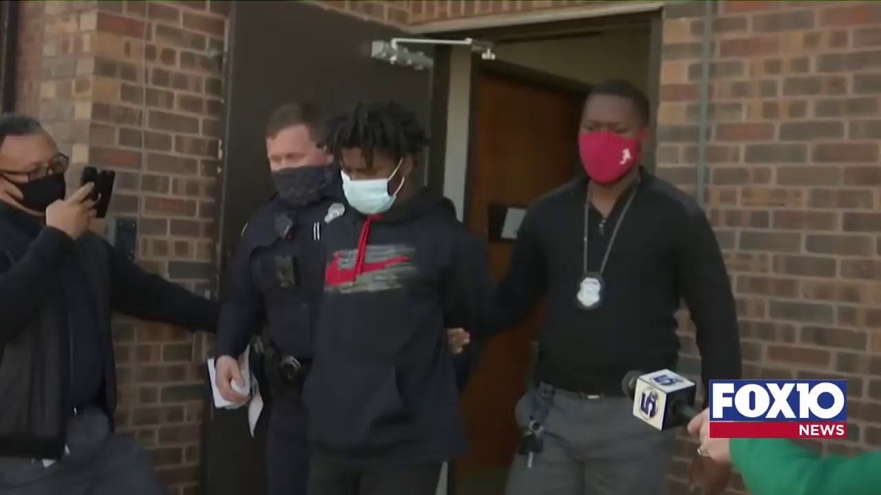 PERP Walk for suspect connected to Facebook video making fun of  woman passed out in car