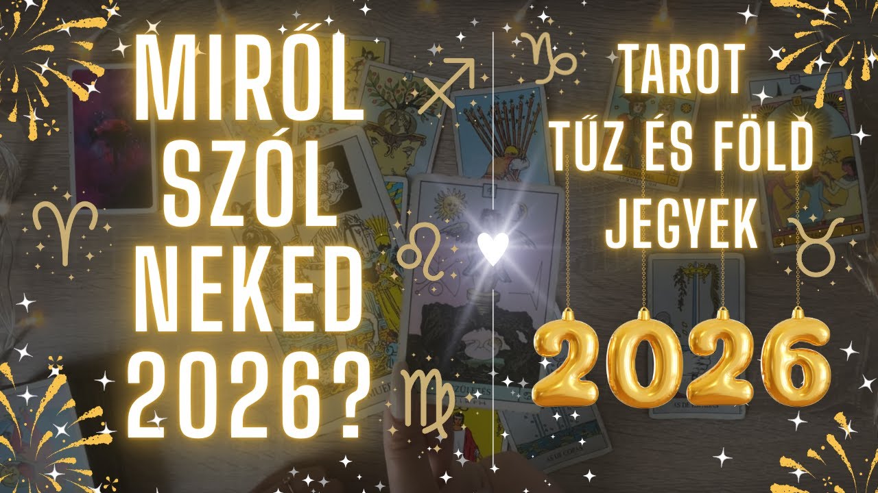 Miről szól majd neked 2026? ❤️ szerelem, egyéb & főbb leckék idén ❤️ Éves tarot tűz és föld jegyek