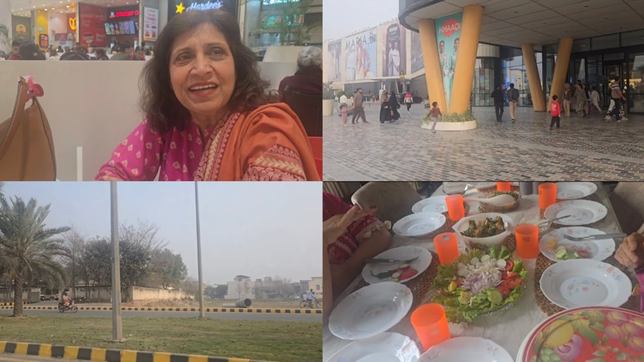 AJ KA DIN BAJI BABY KI TARAF || DUPEHAR KA KHANA || PACKAGES MALL MAI SHOPPING 