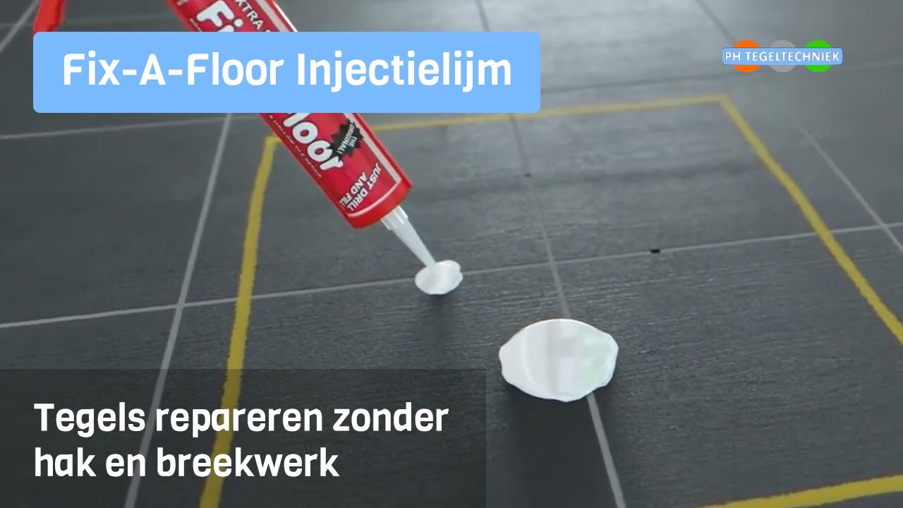 Tegels injecteren met Fix-A-Floor - Geen hak en breekwerk