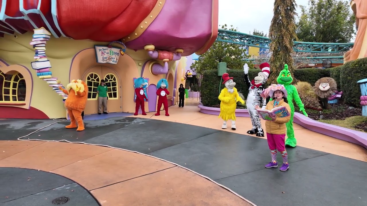 Cat in the Hat and the Lorax make and appearance @UniversalOrlando 