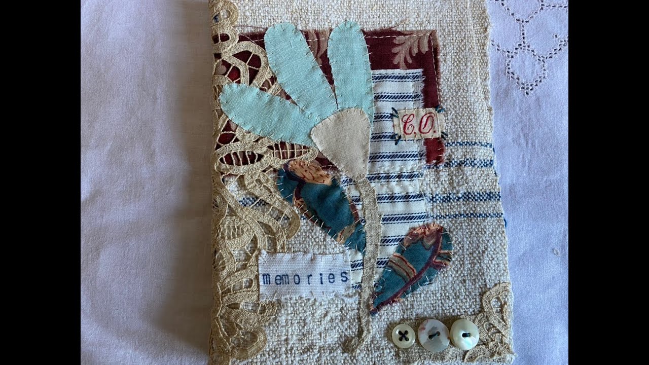 #The100DayProject | Day 45: fabric journal cover | Inspired by : applique