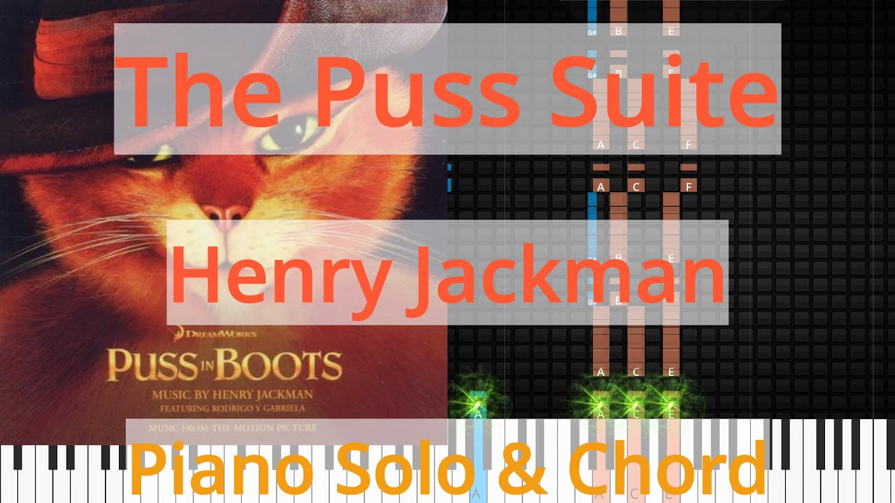🎹Solo & Chord, The Puss Suite, Henry Jackman, Synthesia Piano