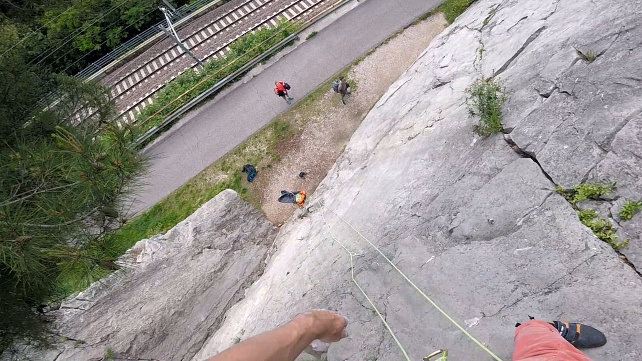 Revo MODIFICATION for sloped slabs and top rope | LEAD Rope SOLO Free Climbing | Italy, Karst
