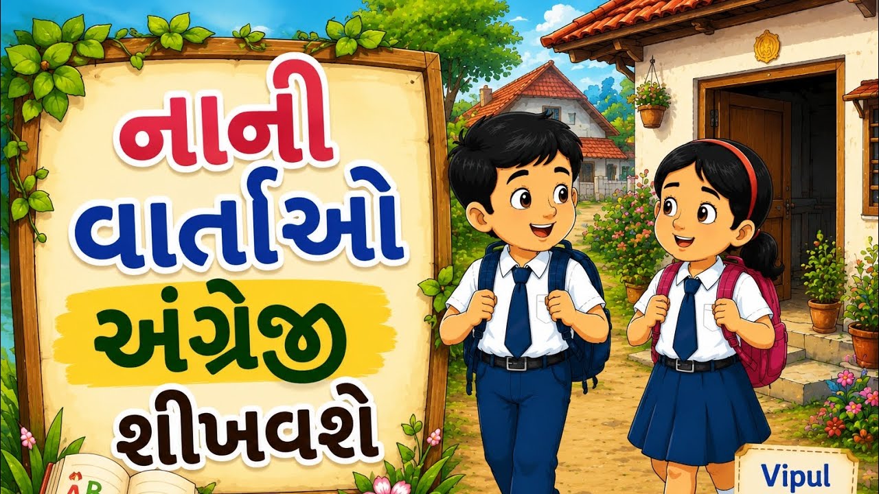 😱 Jungle માં ખોવાઈ ગયા! | Vipul & Riya Story | English Through Gujarati
