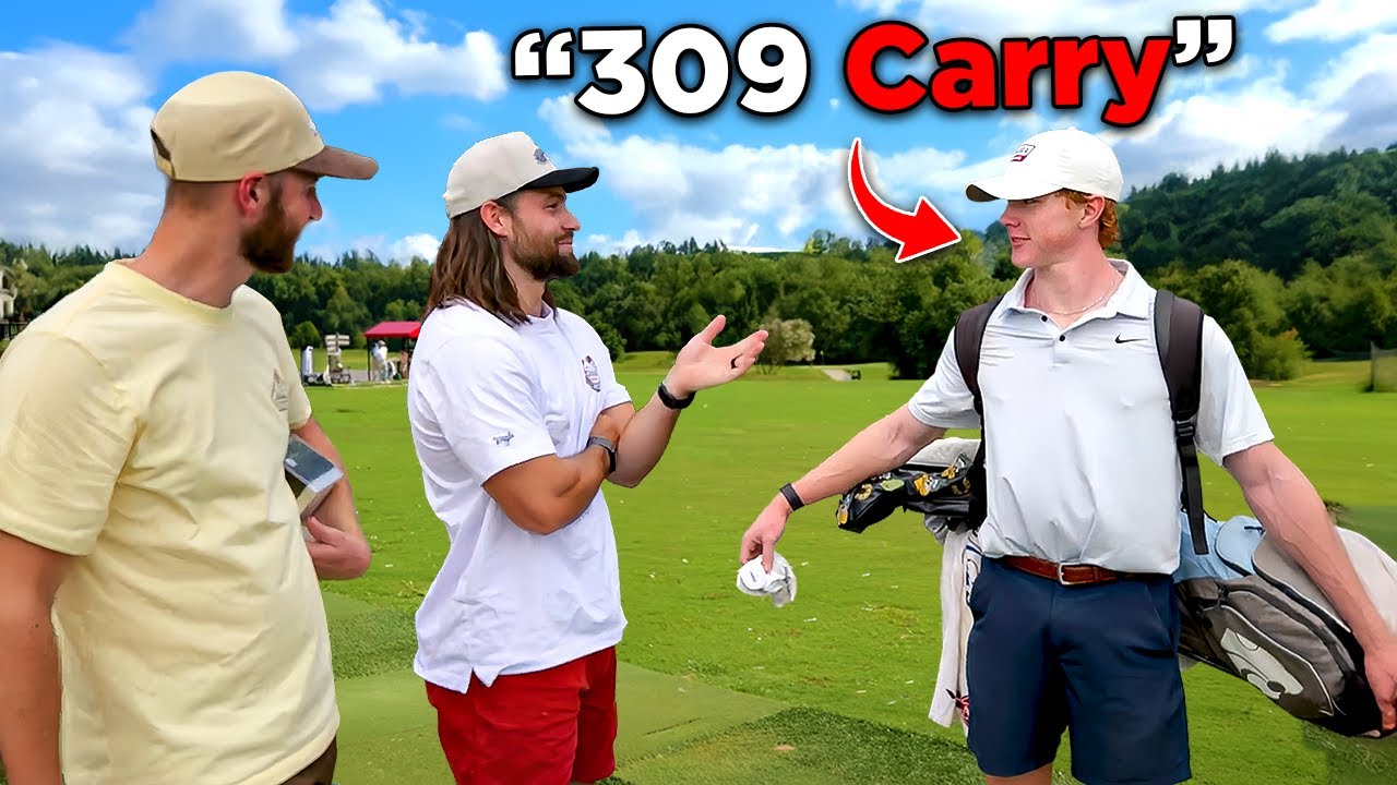 CALLING OUT Golfers on the Driving Range