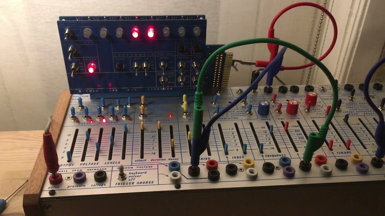 Patch of the day - Buchla 208 / Buchla easel Sequencer Aux Card
