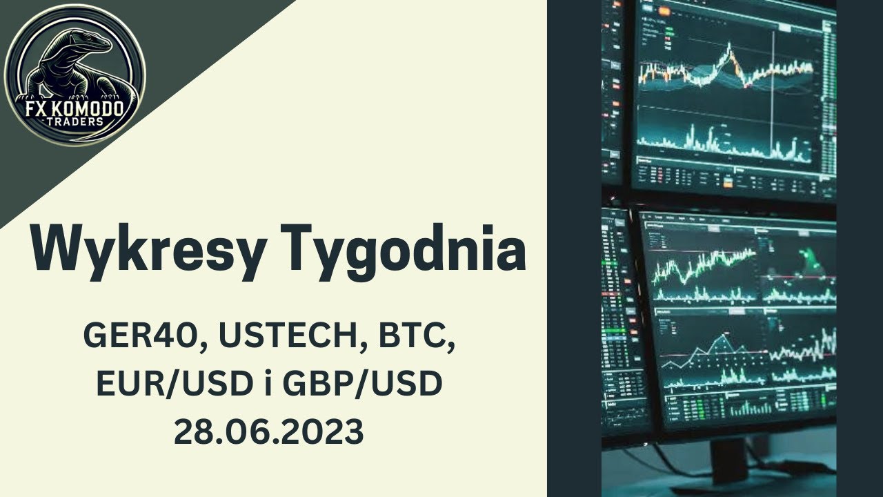Wykresy tygodnia - GER40, USTECH, BTC, EUR/USD i GBP/USD