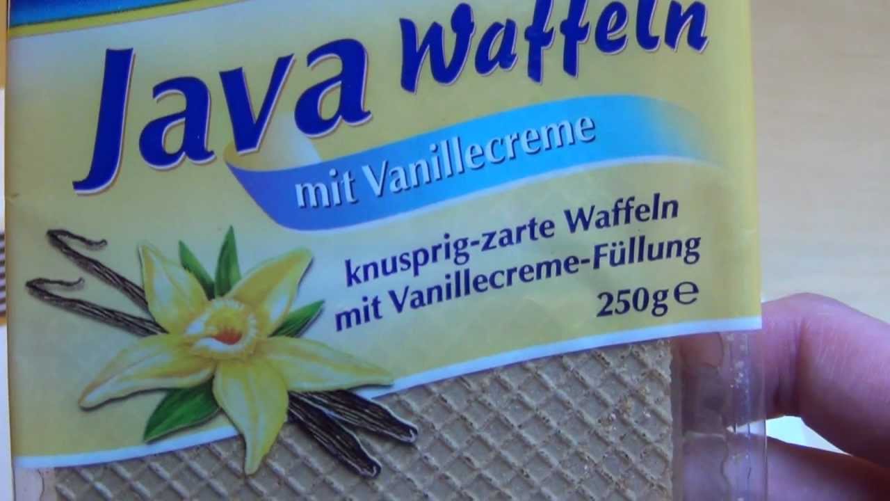 Java Waffeln hig hagemann Vanillecreme Füllung