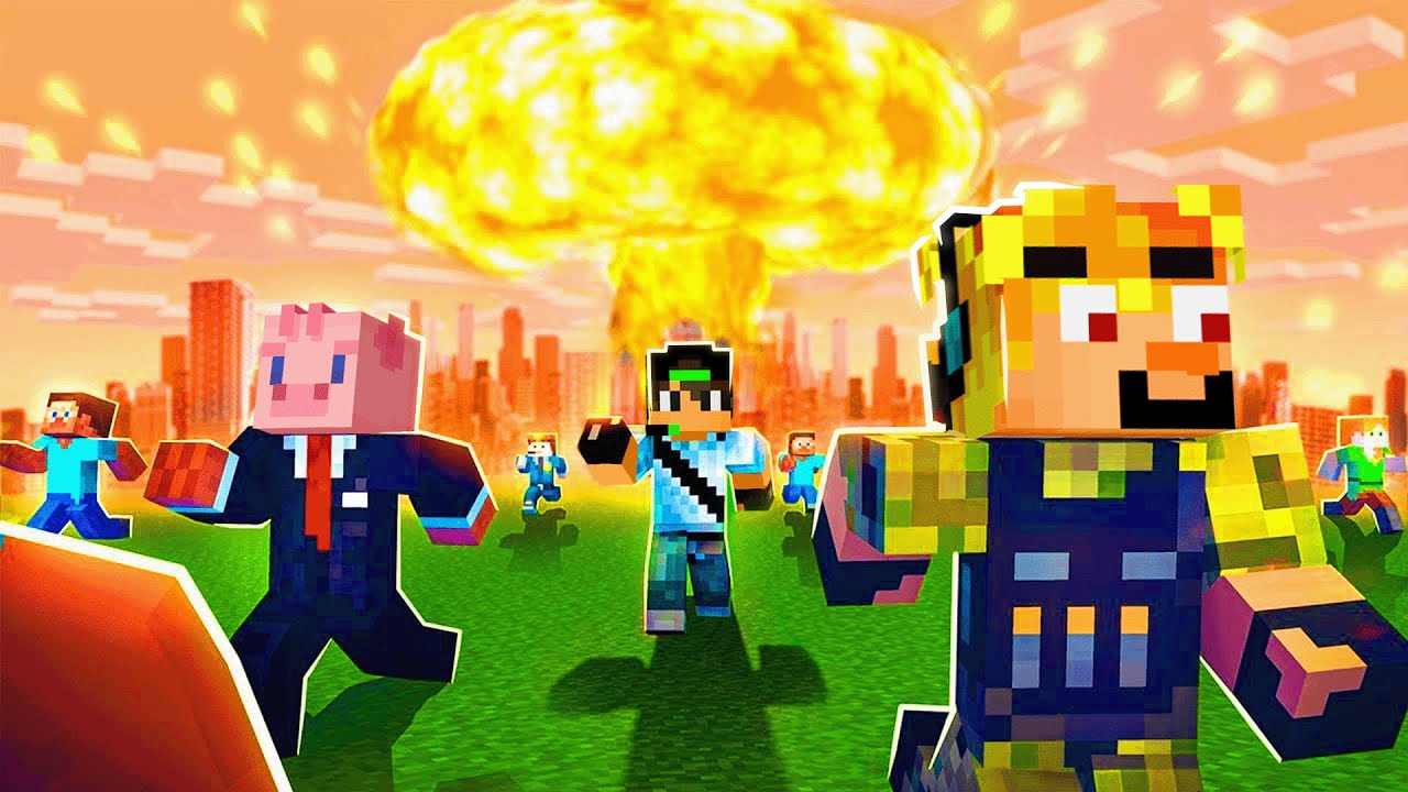 Omylem jsem Začal JADERNOU V&aacute;lku YouTuberů v Minecraft Hardcore