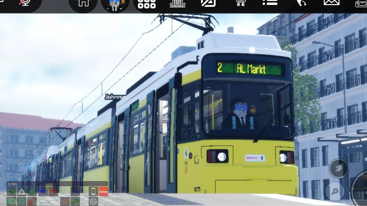 ÖPNV - Simulator | 2x Berliner GT6N | Linie 2 AL-Markusplatz - Alphastedt Markt