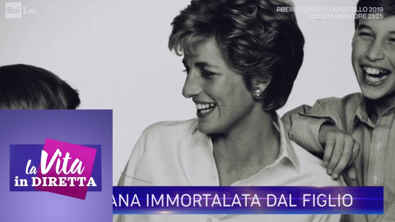 Diana immortalata dal figlio - La vita in diretta 27/03/2019