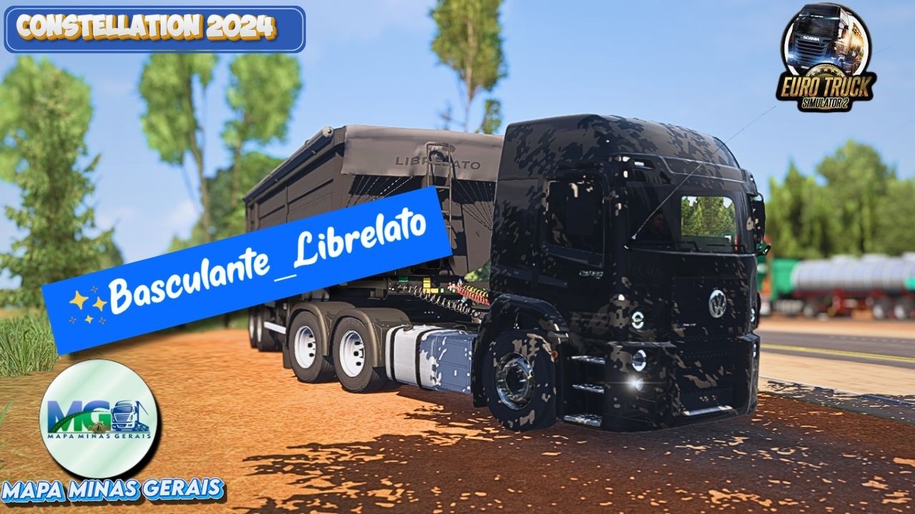 [ASMR] BOB CONSTELLATION 2024 na caçamba liberato carregado com soja MAPA MINAS GERAIS -ets2 1.58-
