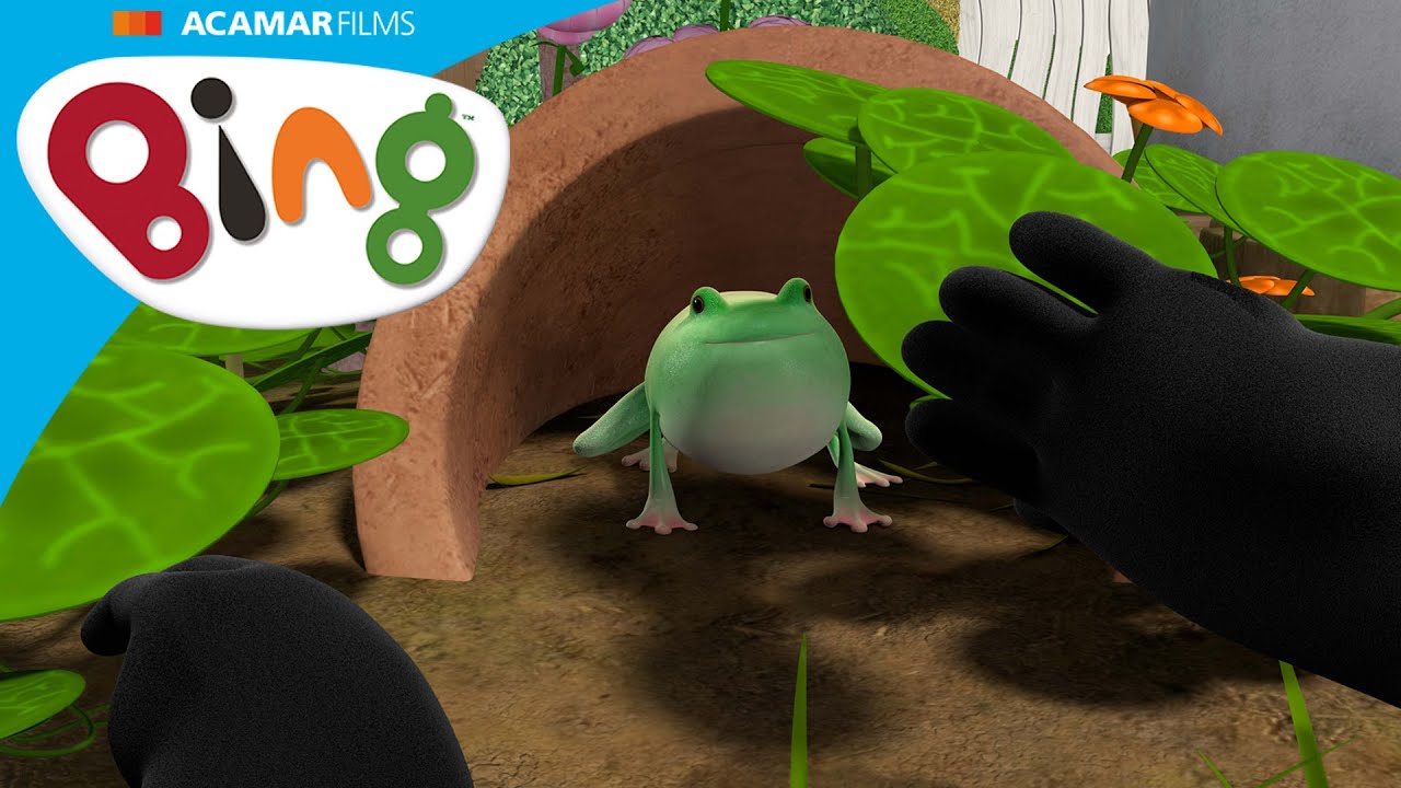 ¡Bing encuentra una rana en el jardín y quiere quedársela! | Bing Español Latino